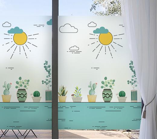 可喷绘 玻璃磨砂贴膜 玻璃贴 商品图0