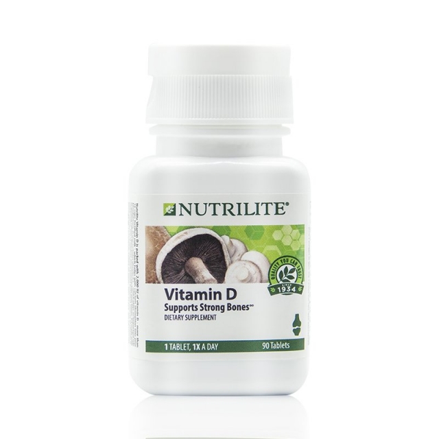 美版 NUTRILITE安利纽崔莱 维生素D3强骨素 孕妇青少年老人补钙 钙片 90粒/瓶JPY带授权招加盟代理