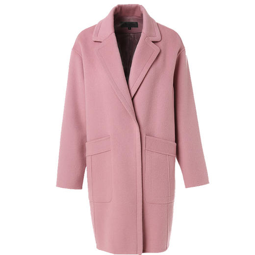 【100%绵羊毛】乔万尼外套女冬季流行毛呢大衣韩版宽松呢子大衣中长款EN4A828 商品图4