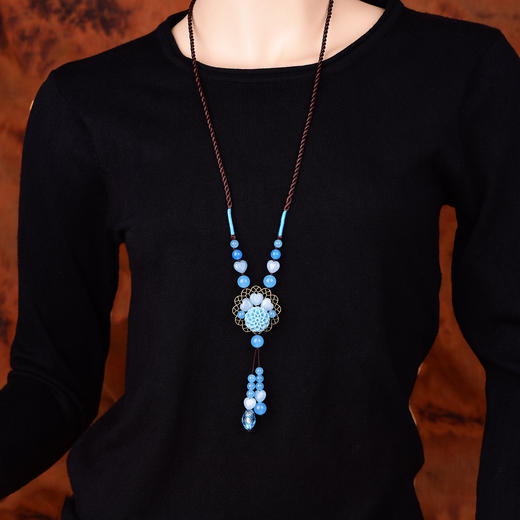 CZYH-092秋季新款民族风毛衣链长款项链 商品图2