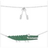 APM MONACO 纯银镶薄荷绿晶钻小鳄鱼造型项链 AC3895XKGJPY带授权招加盟代理 商品缩略图3