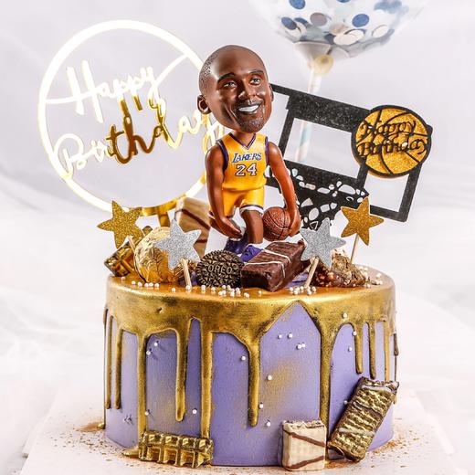 紫金王朝科比定制款生日蛋糕-接受其他球星定制（公仔自己放上去） 商品图0
