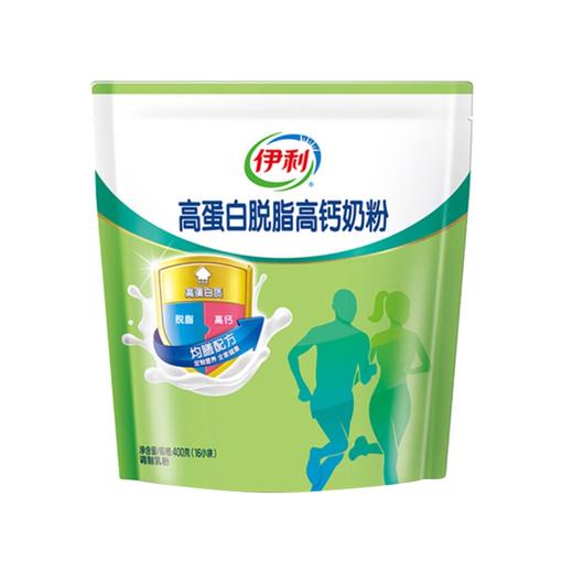 伊利高蛋白脱脂高钙奶粉400g（新包装） 商品图0