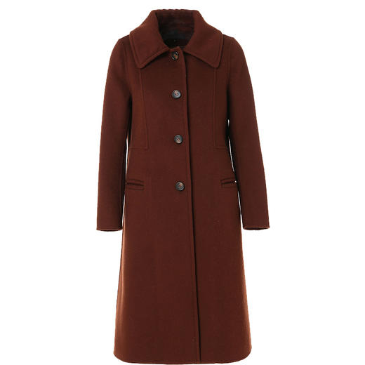 【100%绵羊毛】乔万尼羊毛大衣女流行中长款直筒显瘦毛呢大衣冬季外套EN4A836 商品图4