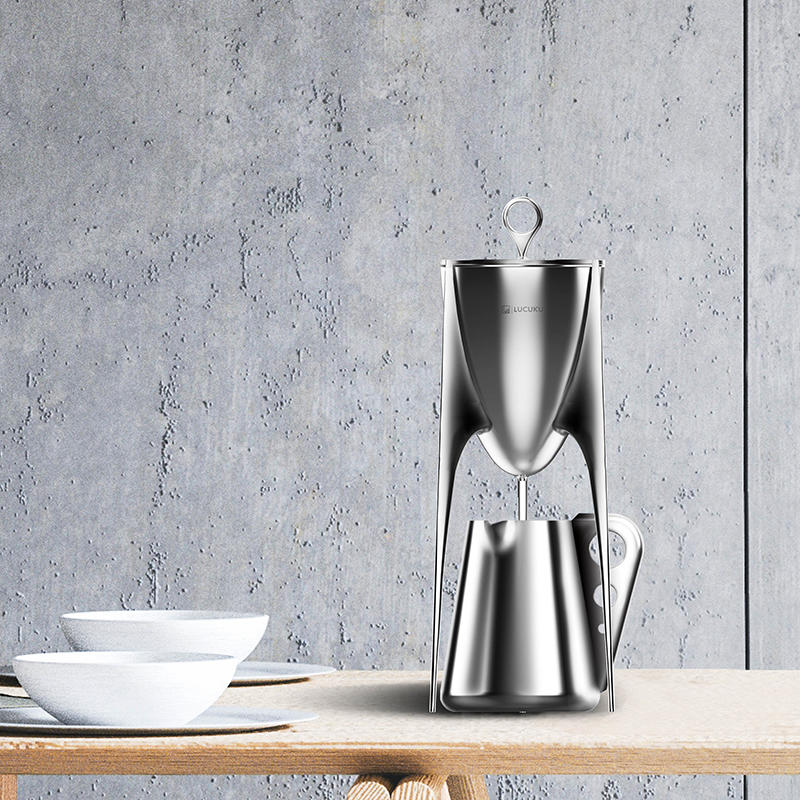 lplusdesign 鼎壶 具有仪式感的茶器 304不锈钢虹吸壶公道杯