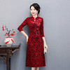 WXG-TLL99秋季高贵连衣裙中年女装洋气长袖裙子 商品缩略图1