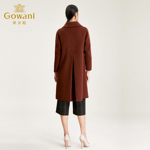 【100%绵羊毛】乔万尼羊毛大衣女流行中长款直筒显瘦毛呢大衣冬季外套EN4A836 商品图3