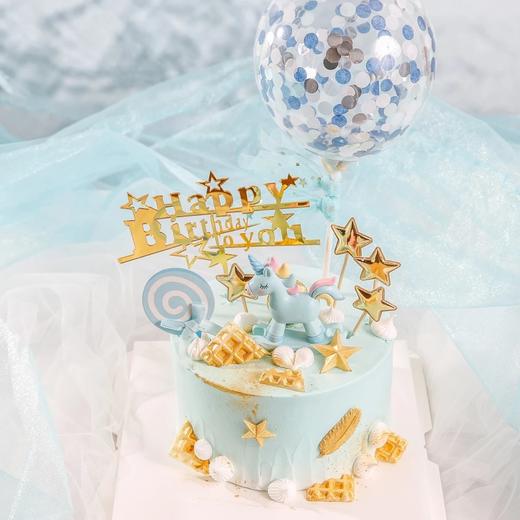 独角兽生日蛋糕（气球需要自己插） 商品图1