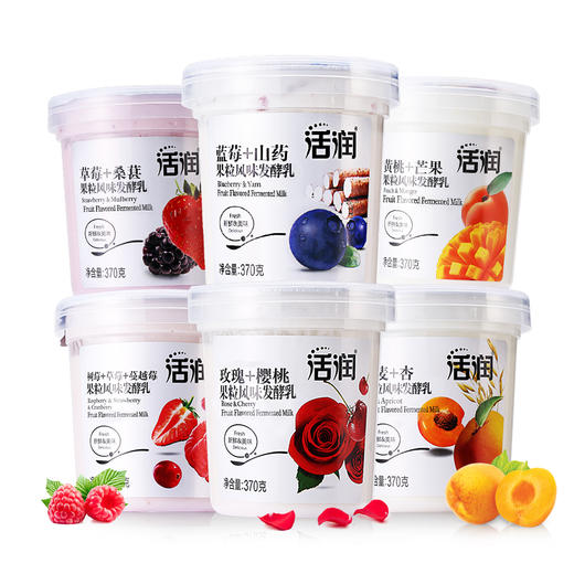 【多种口味】【1杯】新希望 活润 大果粒酸奶370g*1杯 商品图0
