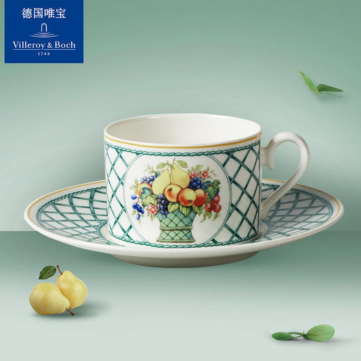 【废盘】villeroyboch德国唯宝进口咖啡杯碟套装欧式陶瓷精致清新编织花园（散瓷） 商品图0