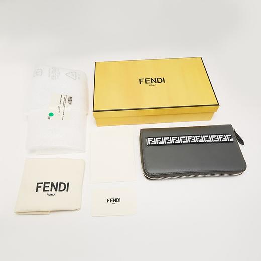 FENDI 芬迪 男士双F印花牛皮钱夹钱包7M0276 A8VC 商品图4