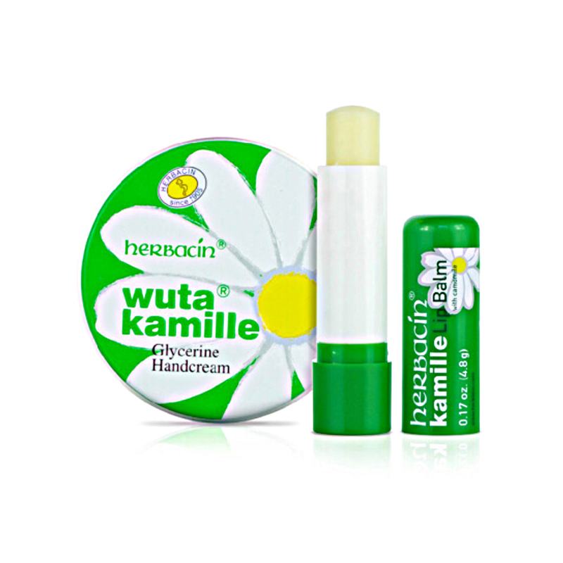 德国贺本清小甘菊修护唇膏+新经典护手霜组合装 4.8g+20mlJPY带授权招加盟代理
