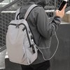 （男士双肩包）.男士时尚潮流休闲双肩包学生书包简约旅行电脑包USB背包 商品缩略图1