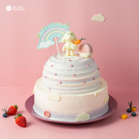 【双层大蛋糕  许愿兔·草莓芒果软忌廉】