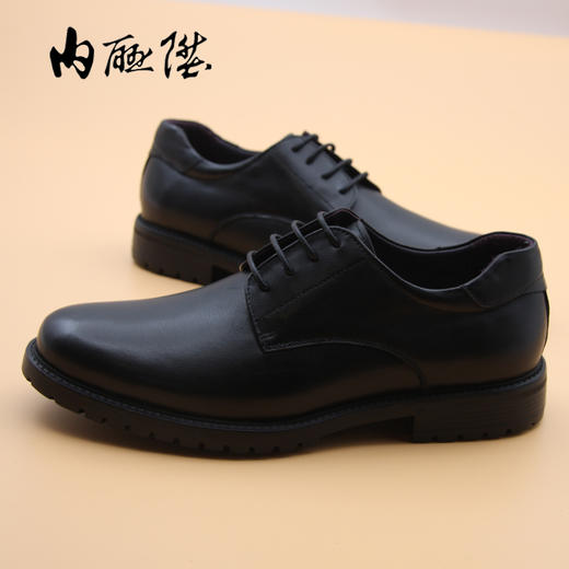内联升男鞋系带防滑胶底男式牛皮正装皮鞋3411B 商品图4