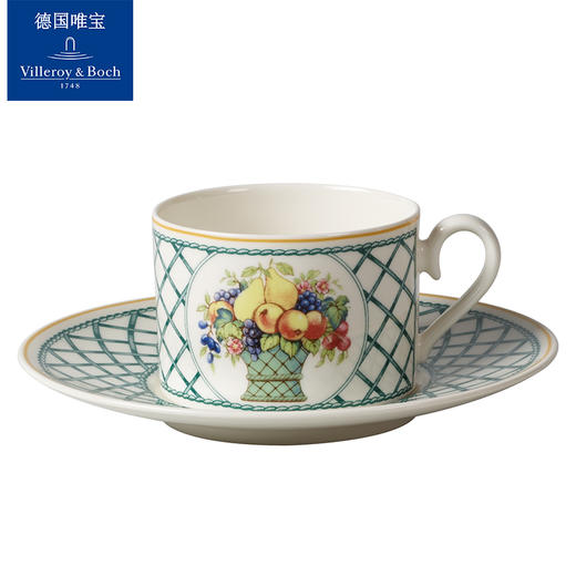 【废盘】villeroyboch德国唯宝进口咖啡杯碟套装欧式陶瓷精致清新编织花园（散瓷） 商品图1