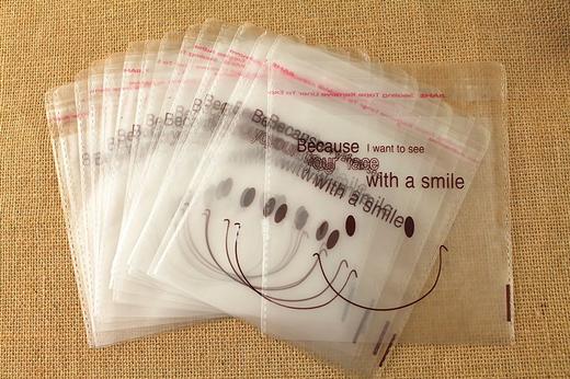 笑脸磨砂 面包饼干袋 蛋糕曲奇袋 月饼袋 包装袋 自粘  15个/ 100个 商品图2