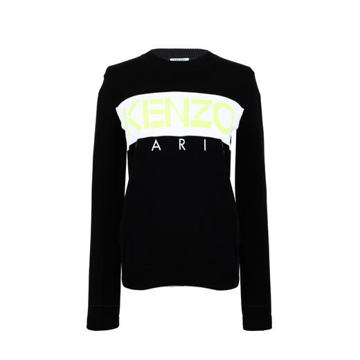 KENZO 高田贤三 黑色字母女卫衣黑色 F952 TO573 808 99 商品图0