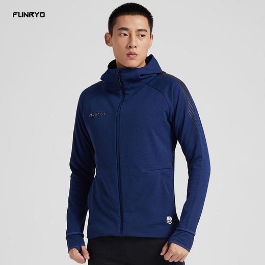【特价】FUNRYO蜂锐自然之力系列运动拉链帽衫离子青 商品图2