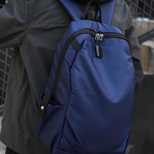 （男士双肩包）.男士时尚潮流休闲双肩包学生书包简约旅行电脑包USB背包 商品图2