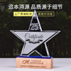奖杯定制水晶五角星授权牌定做创意优秀员工荣誉奖牌比赛纪念品 商品缩略图0