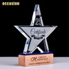 奖杯定制水晶五角星授权牌定做创意优秀员工荣誉奖牌比赛纪念品 商品缩略图3