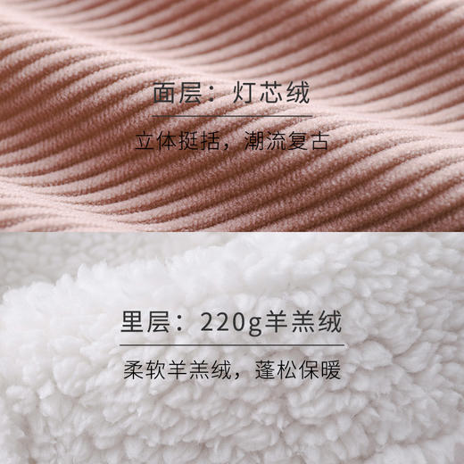 HSIA遐 加绒加厚保暖家居服套装复古灯芯绒可外穿长袖睡衣女秋冬 商品图2