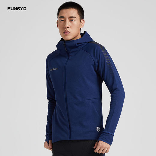 【特价】FUNRYO蜂锐自然之力系列运动拉链帽衫离子青 商品图3