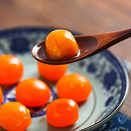 银盏皇红心大咸蛋黄 250g  月饼蛋黄酥粽子咸蛋黄 20枚/包 商品图1