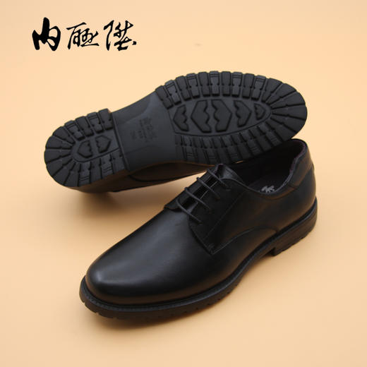 内联升男鞋系带防滑胶底男式牛皮正装皮鞋3411B 商品图2