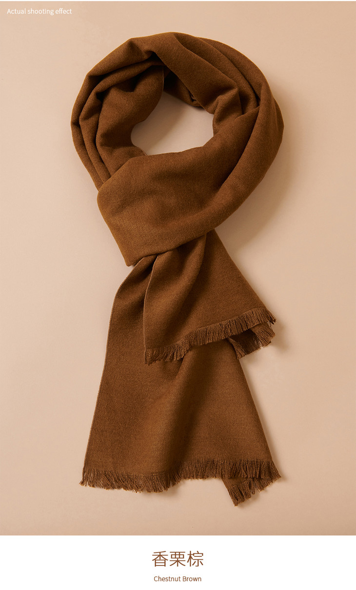 茧致真丝拉绒百搭时尚围巾柔软不扎脖羊绒般丝滑
