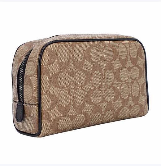 Coach 蔻驰 士深卡其色人造革洗漱包手包 F75915QBLGQJPY带授权招加盟代理 商品图3