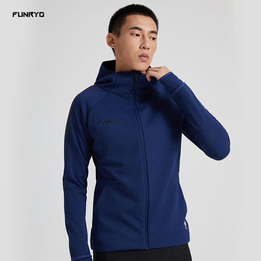 【特价】FUNRYO蜂锐自然之力系列运动拉链帽衫离子青 商品图4