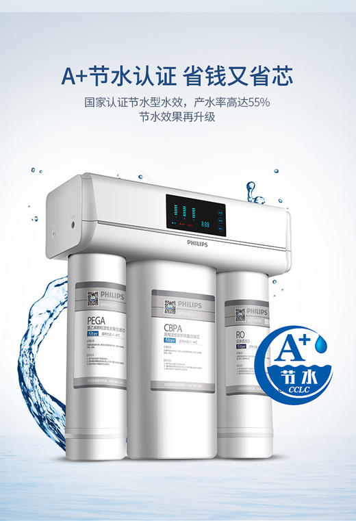  Philips/飞利浦F400-D1/F1净水器常换第一节第二节两支滤芯组合【WP3975/11+WP3976/11】 商品图2