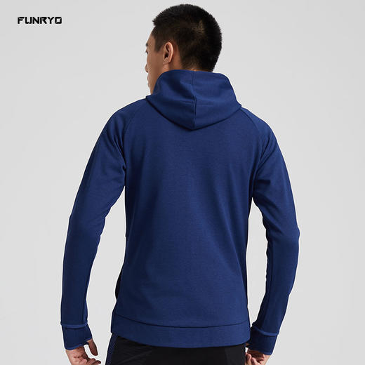 【特价】FUNRYO蜂锐自然之力系列运动拉链帽衫离子青 商品图5