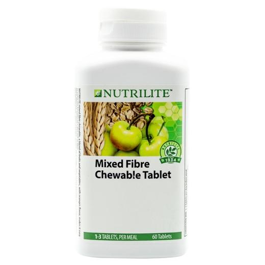 亚洲马来版美国amway安利纽崔莱多种纤维60片果蔬纤维咀嚼