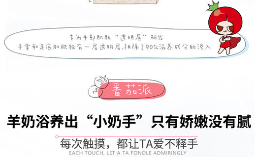 番茄派 山羊奶护手霜80gJPY带授权招加盟代理 商品图9