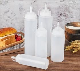 半透明塑料挤酱瓶 规格尺寸可选 酱汁瓶 挤壶 挤酱壶 挤压瓶果酱番茄瓶