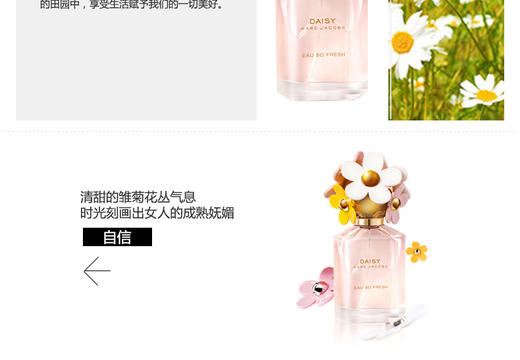 【香港直邮】Marc Jacobs 清甜小雏菊淡香水EDT 125mlJPY带授权招加盟代理 商品图3