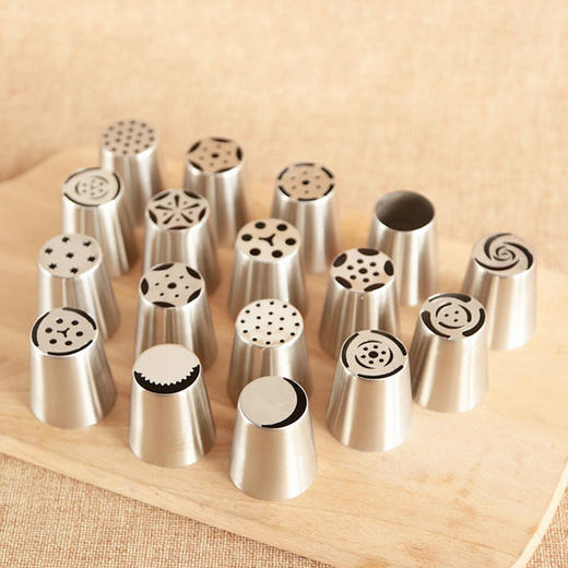 法焙客俄罗斯裱花嘴 一次成型奶油挤花嘴做蛋糕裱花袋用 烘焙工具 商品图4