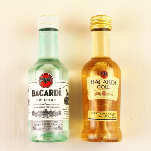 百加得朗姆酒 烘焙辅料 提拉米苏材料 50ML 白朗姆/金朗姆酒可选 商品图1