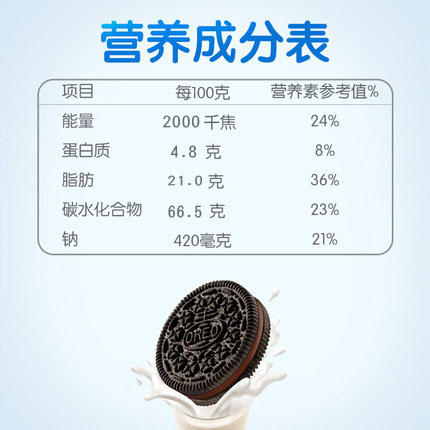 55g 奥利奥原味小饼干  夹心小饼干 迷你奥利奥小饼干 慕斯木糠杯原料 烘焙即食 商品图1