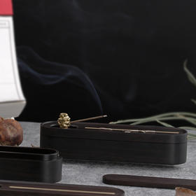 西泠印社 隐观便携香器线香铜木收纳盒商务礼品