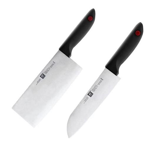 【刀具】。红点两件套刀具厨房工具 刀具套装不锈钢菜刀多功能刀 商品图4
