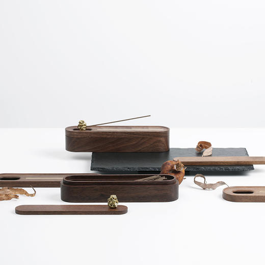 西泠印社 隐观便携香器线香铜木收纳盒商务礼品 商品图3