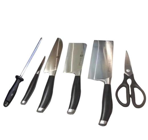 【刀具】。刀具7件套刀具套装不锈钢家用切刀奥林系列厨房刀具 商品图3