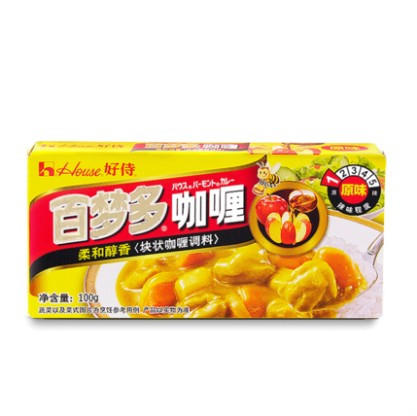 好侍百梦多咖喱块（原味）100g原装 新包装 咖喱饭配料（盒/箱 两种规格可选） 商品图0