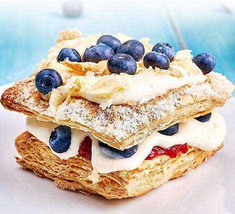 高贝法式酥皮 50g×6片 速冻生制品 榴莲酥水果派皮起酥 商品图2