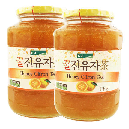 KJ国际牌蜂蜜柚子饮品 1Kg 560g两种规格可选 蜂蜜柚子茶冲饮 即食果味茶 商品图1