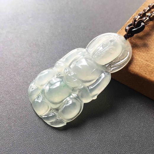 高冰种飘阳绿翡翠大观音 商品图2